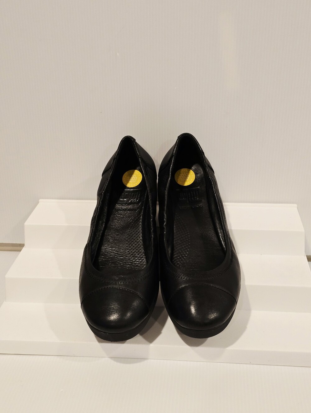 Women's FitFlop F-Pop Ballerina Leather Ballet Flats Size 8